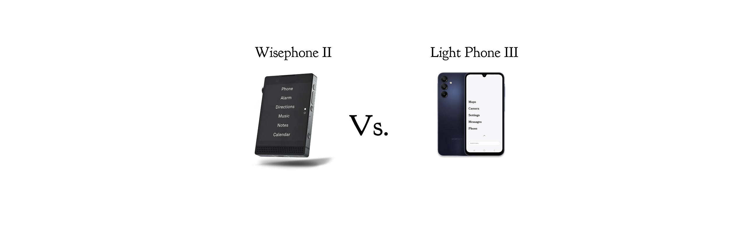 Smartphone Alternatives: A Side-by-side Comparison of Light Phone III vs. Wisephone II